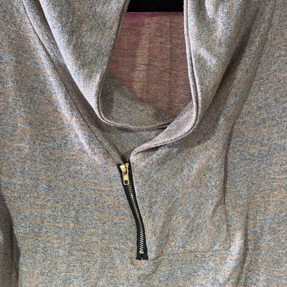 Elegant Cowl Neck Sweater - Tan NWOT - Picture 2 of 4